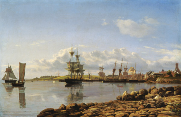 Shipping off a Baltic Port von Carl Johan Larsen