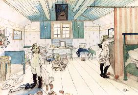 Mamma's and the Small Girl's Room, from 'A Home' series c.1895  on