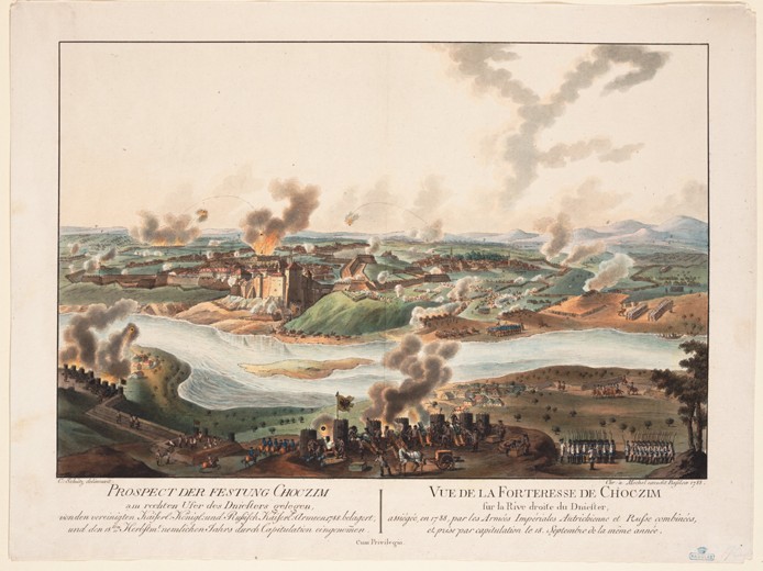 Die Belagerung von Chotyn 1788 von Carl Schütz