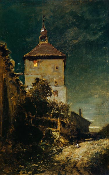 Der Blasturm in Schwandorf von Carl Spitzweg