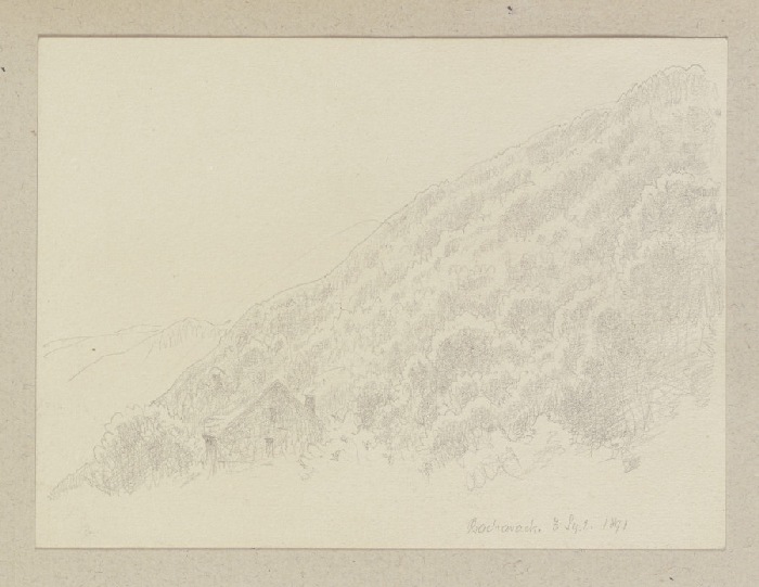 Berghang bei Bacharach von Carl Theodor Reiffenstein