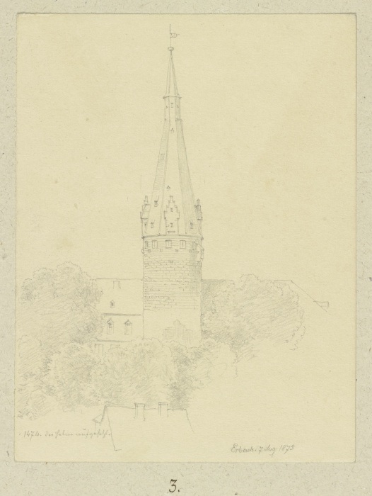 Der Bergfried von Schloss Erbach von Carl Theodor Reiffenstein