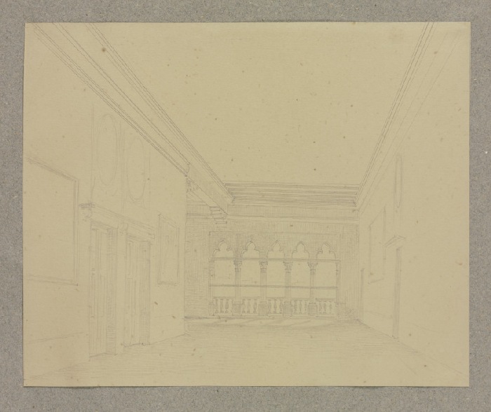 Der Salone im Palazzo Gritti Badoer am Campo Bandiera e Moro in Venedig von Carl Theodor Reiffenstein