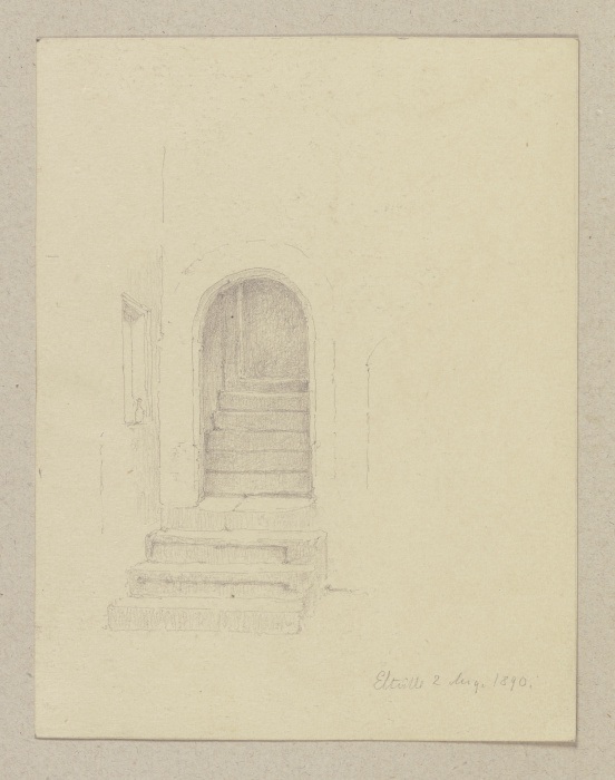 Eingang zu einem Treppenhaus von Carl Theodor Reiffenstein