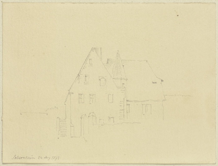 Hauseingang in Sobernheim von Carl Theodor Reiffenstein
