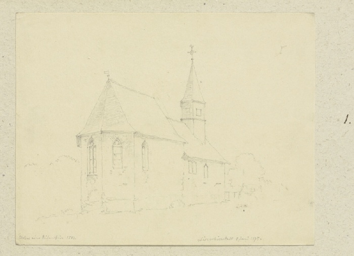 Kirche in Niederhöchstadt von Carl Theodor Reiffenstein