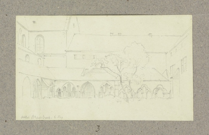 Kreuzgang von Kloster Bronnbach von Carl Theodor Reiffenstein