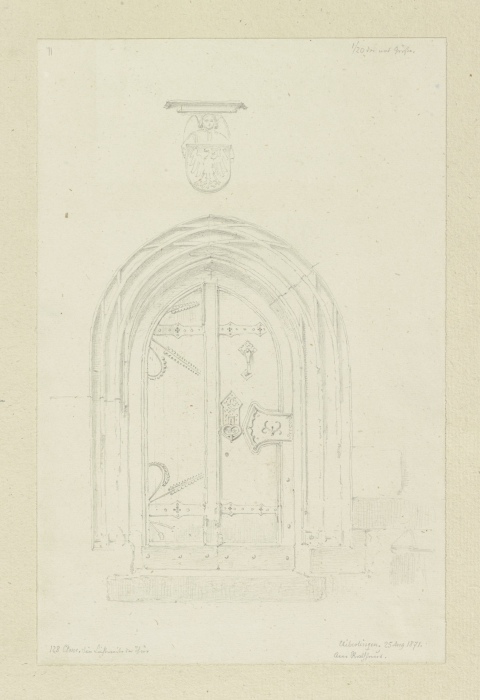 Portal des Rathauses in Überlingen von Carl Theodor Reiffenstein