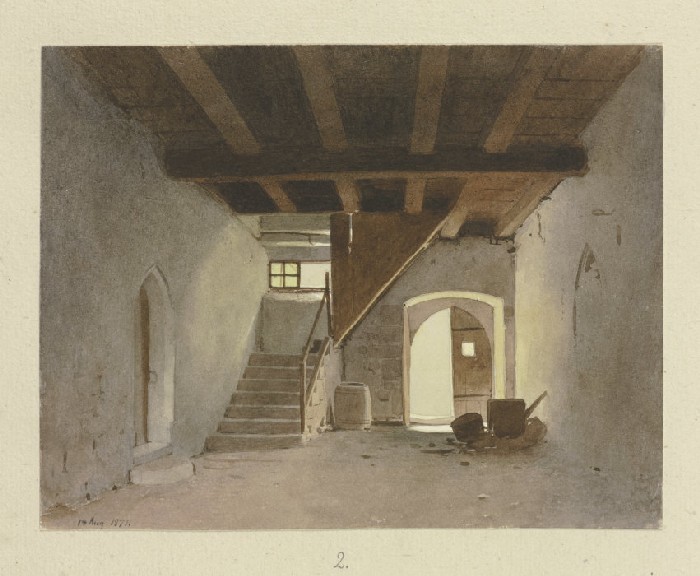 Raum im Gesindehaus von Kloster Maulbronn von Carl Theodor Reiffenstein