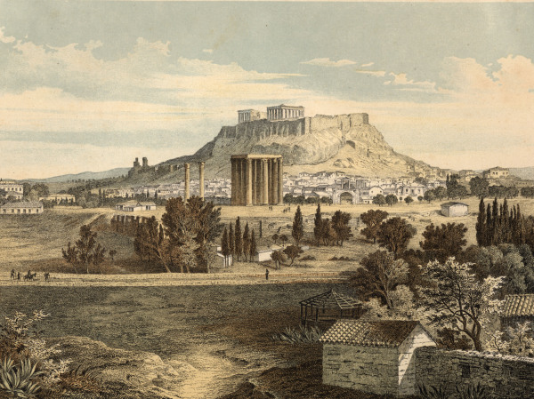 Athen von Südost von Carl Votteler