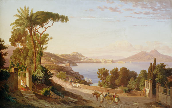 View of Naples von Carl Wilhelm Götzloff
