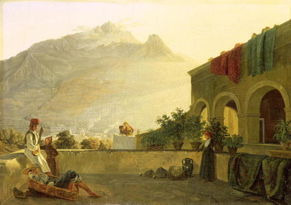 The Sentry on Ischia, 1829 (oil on canvas) von Carl Wilhelm Götzloff