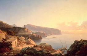 The Gulf of Sorrento, near Vico, c.1855 (oil on canvas) 1840