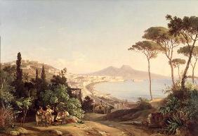 View of Naples, 1837/38 (oil on canvas) 1858