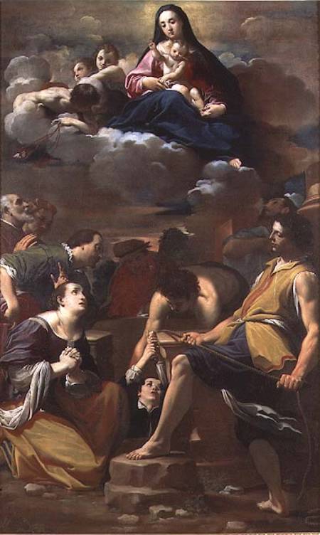 Miracle of the Virgin of Carmelo von Carlo Bononi