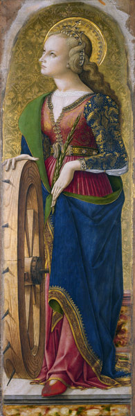 Heilige Katharina von Alexandrien von Carlo Crivelli
