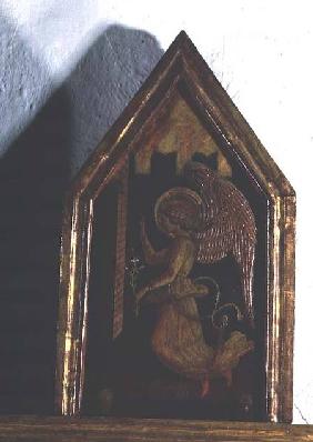 Archangel Gabriel, detail from the San Silvestro polyptych 1468