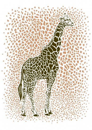 Die majestätische Giraffe