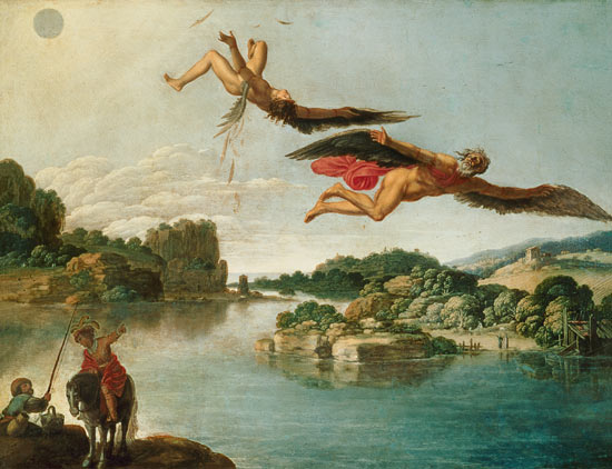 The Fall of Icarus von Carlo Saraceni