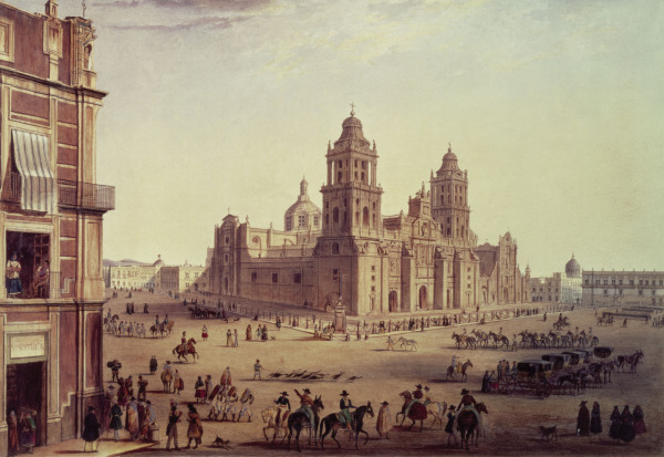 Mexiko, Kathedrale von Carlos Nebel