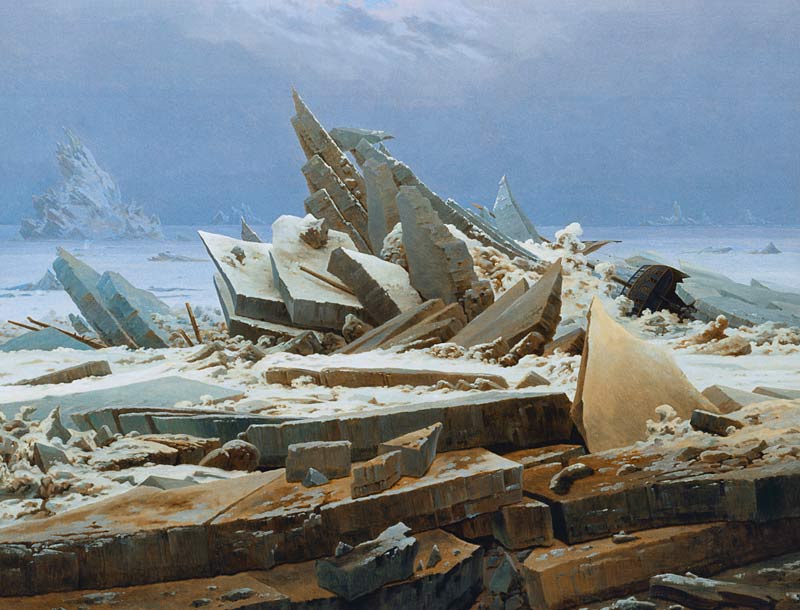 Das Eismeer oder Die verunglückte »Hoffnung« von Caspar David Friedrich
