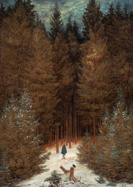 Der Chasseur im Walde von Caspar David Friedrich