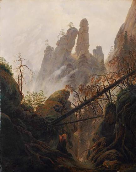 Felsenschlucht (Schlucht im Elbsandsteingebirge) 1822/23