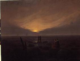 Moon Rising Over the Sea 1821