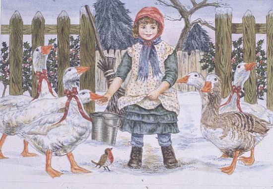 Goose Girl (w/c)  von Catherine  Bradbury