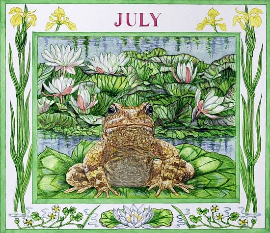 July (w/c on paper)  von Catherine  Bradbury