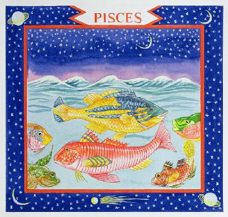 Pisces (w/c on paper) 