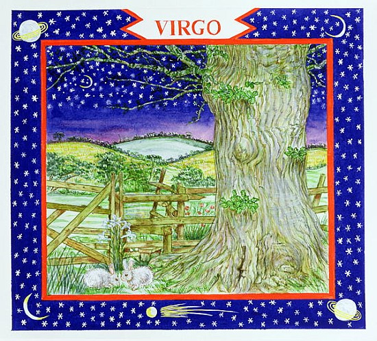 Virgo (w/c on paper)  von Catherine  Bradbury