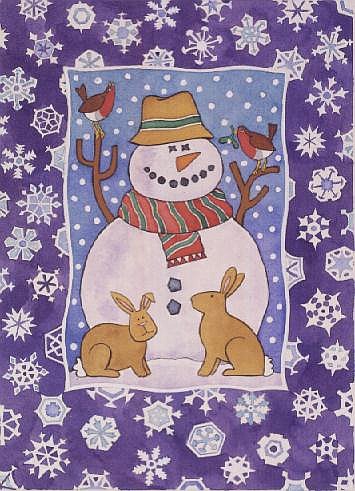 Christmas Snowflakes, 1995 (w/c)  von Cathy  Baxter