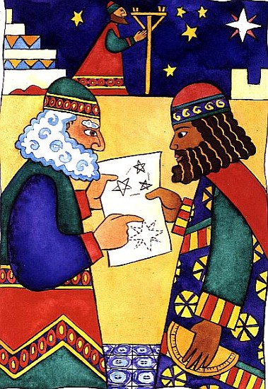 The Wise Men Looking for the Star of Bethlehem  von Cathy  Baxter