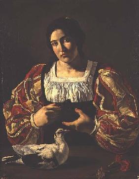 A Woman with Doves