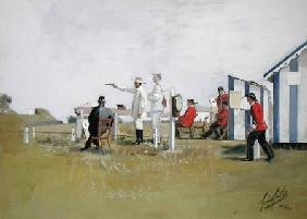 The Pistol Range, Bisley Camp 1891  on