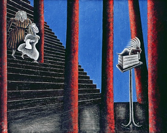 The Enigma of Descent, 1993 (oil on canvas)  von Celia  Washington