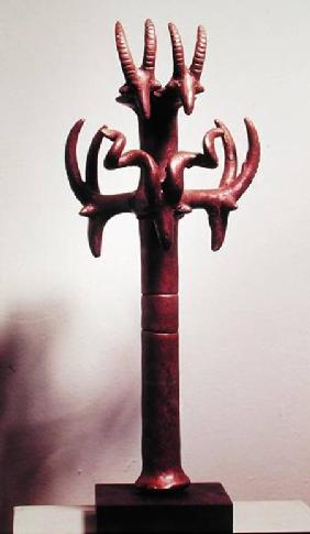 Sceptre with ibex heads, from the 'Cave of the Treasure', Nahal Mishmar, Judean Desert c.4500-350