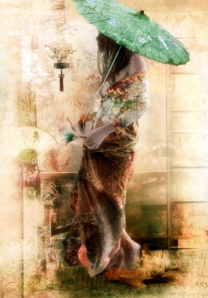 „...die Dame mit dem Regenschirm...“ von Charlaine Gerber