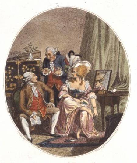 The French Dressing Room, engraved by P.W. Tomkins (1760-1840) von Charles Ansell