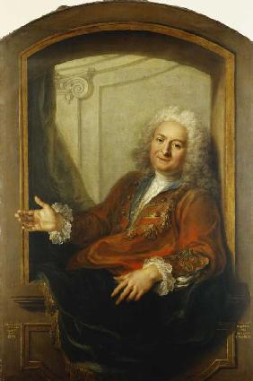 Portrait von Monsieur Dupille in einer Loge 1733