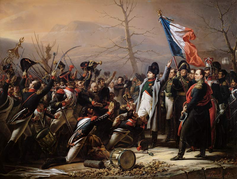 Die Rückkehr Napoleons von der Insel Elba im Februar 1815. von Charles Baron von Steuben