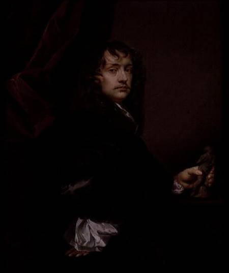 Portrait of Sir Peter Lely (1618-80) von Charles Beale
