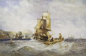 Vor der Küste von Scarborough 1848