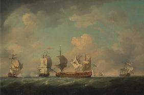 Die Erbeutung der Schiffe Marquis d'Antin und Louis Erasmé