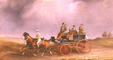 Going Shooting; a Postillion and Pair with a Game Cart von Charles Cooper Henderson