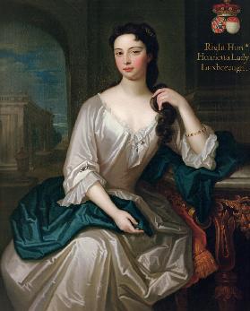 Portrait of Henrietta, daughter of Henry, 1st Viscount St. John, married in 1727 Robert Knight creat