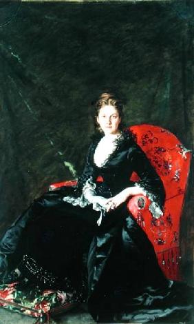 Portrait of Mme N.M. Polovtsova 1876