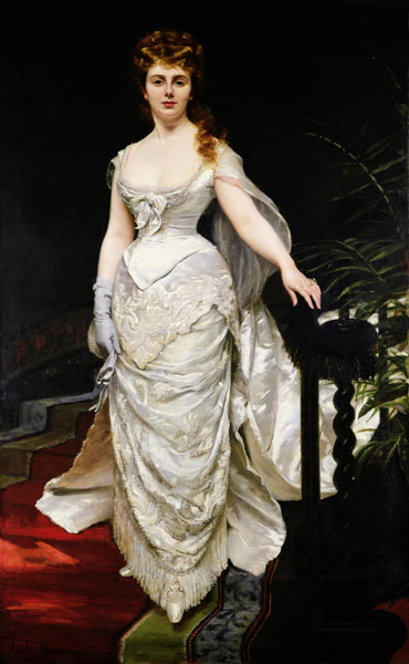 Portrait of Mademoiselle X von Charles Émile Auguste Carolus-Duran