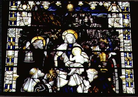 Adoration of the Magi, manufactured by Kempe & Co. von Charles E. Kempe